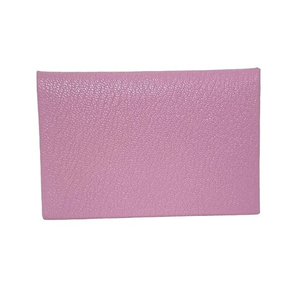 Auth HERMES Calvi - Mauve Sylvestre Veau Epsom D Card Case - Picture 2 of 11